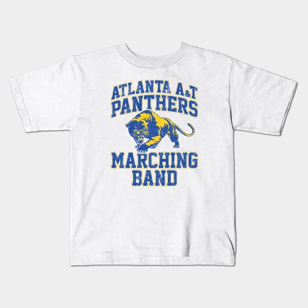 Atlanta A&T Marching Band (Variant) Kids T-Shirt by huckblade